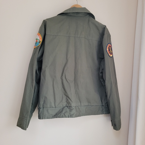 Vintage McGregor Sportswear Utility Cargo Fishing Jacket Olive Green M - Picture 2 of 10
